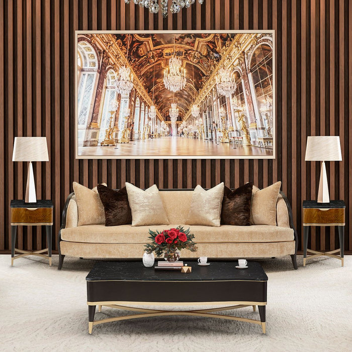 AICO Malibu Crest Sofa in Dark Espresso - Visions in Furniture (La Mirada, CA)