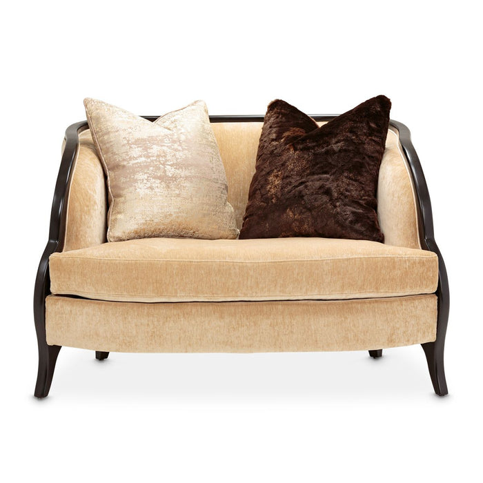 AICO Malibu Crest Chair & A Half in Dark Espresso - Visions in Furniture (La Mirada, CA)