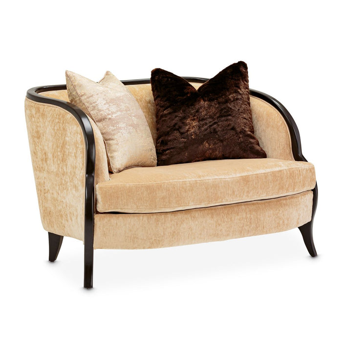 AICO Malibu Crest Chair & A Half in Dark Espresso - Visions in Furniture (La Mirada, CA)