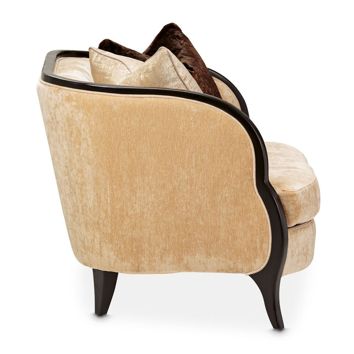 AICO Malibu Crest Chair & A Half in Dark Espresso - Visions in Furniture (La Mirada, CA)