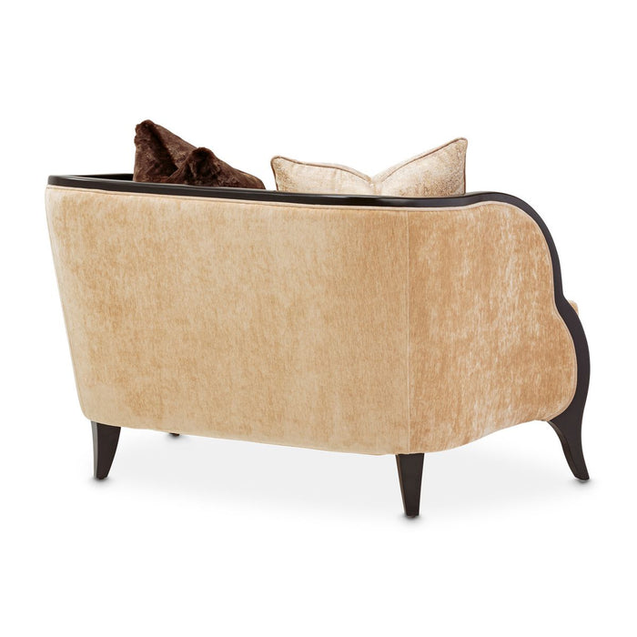 AICO Malibu Crest Chair & A Half in Dark Espresso - Visions in Furniture (La Mirada, CA)