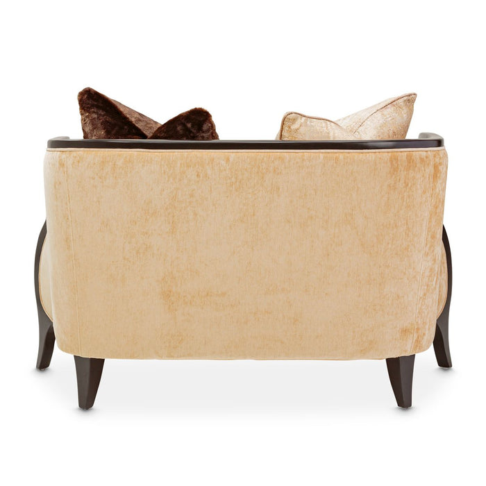 AICO Malibu Crest Chair & A Half in Dark Espresso - Visions in Furniture (La Mirada, CA)