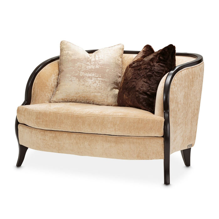AICO Malibu Crest Chair & A Half in Dark Espresso - Visions in Furniture (La Mirada, CA)