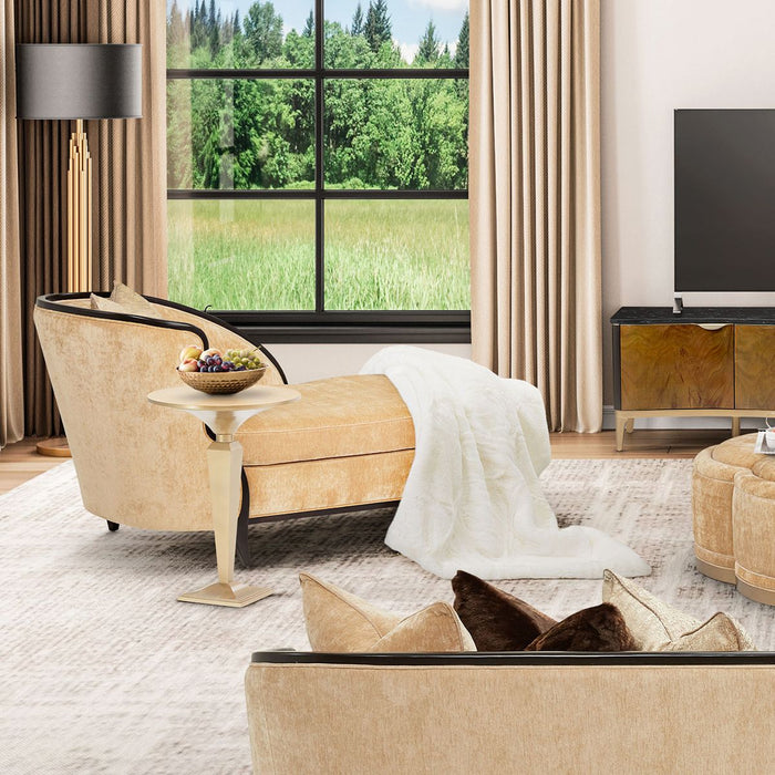 AICO Malibu Crest Chaise in Dark Espresso - Visions in Furniture (La Mirada, CA)