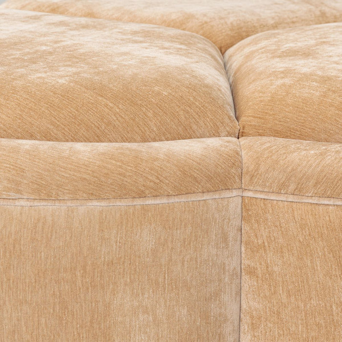 AICO Malibu Crest Clover Cocktail Ottoman in Dark Espresso - Visions in Furniture (La Mirada, CA)