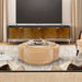 AICO Malibu Crest Clover Cocktail Ottoman in Dark Espresso - Visions in Furniture (La Mirada, CA)