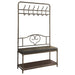 Kiefer Coat Rack with 12 Hooks Black - Visions in Furniture (La Mirada, CA)