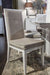 Aico Furniture Horizons Side Chair in Cloud White (Set of 2) - Visions in Furniture (La Mirada, CA)
