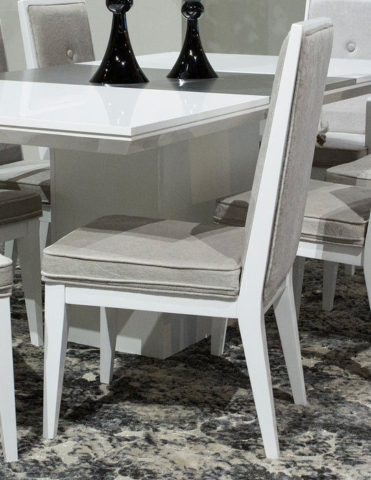 Aico Furniture Horizons Side Chair in Cloud White (Set of 2) - Visions in Furniture (La Mirada, CA)