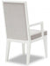 Aico Furniture Horizons Arm Chair in Cloud White (Set of 2) - Visions in Furniture (La Mirada, CA)