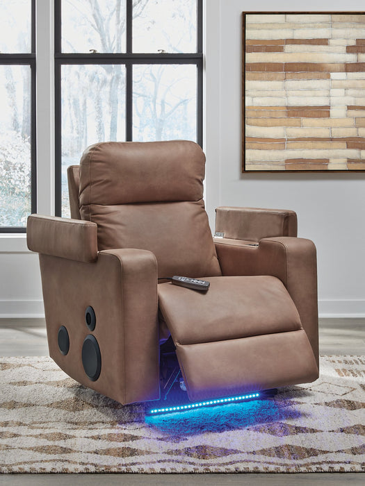 Lorrenton Power Glider Recliner with Audio System - Visions in Furniture (La Mirada, CA)