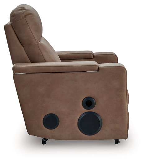 Lorrenton Power Glider Recliner with Audio System - Visions in Furniture (La Mirada, CA)