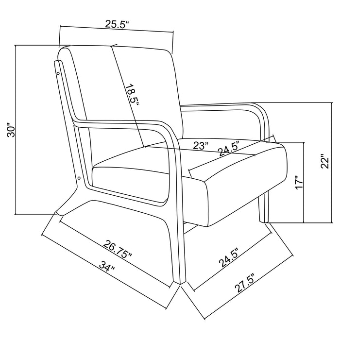 Foster Accent Chair - Visions in Furniture (La Mirada, CA)
