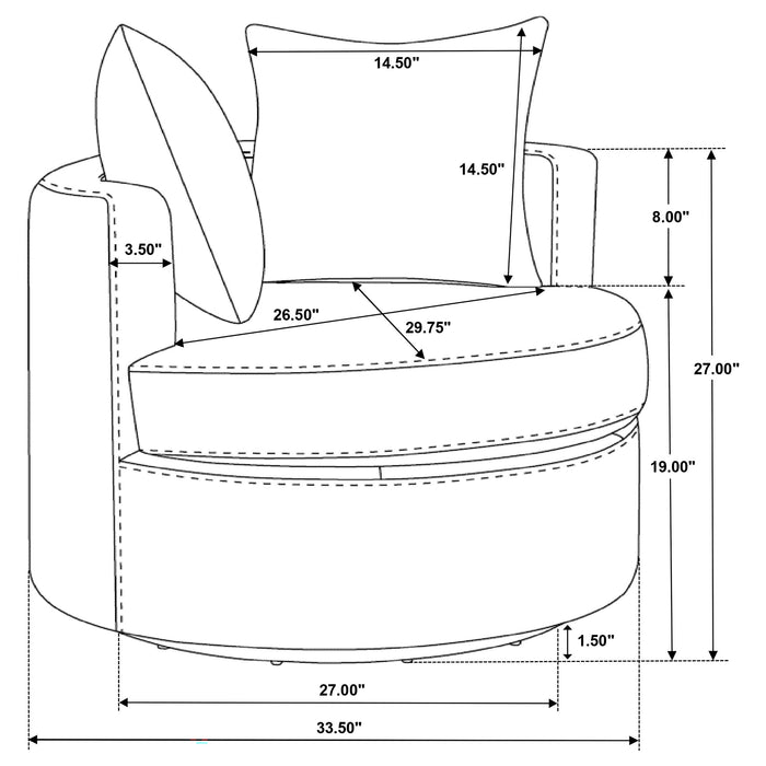 Debbie Accent Chair - Visions in Furniture (La Mirada, CA)