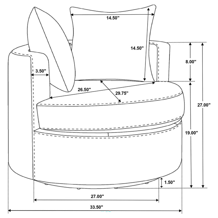 Debbie Accent Chair - Visions in Furniture (La Mirada, CA)