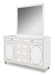 AICO Sky Tower Dresser Mirror in White Cloud - Visions in Furniture (La Mirada, CA)