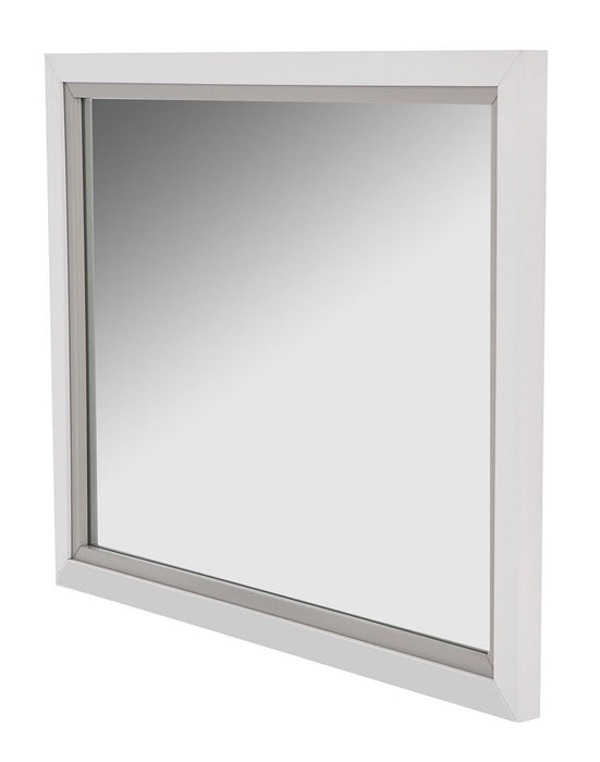 AICO Sky Tower Dresser Mirror in White Cloud - Visions in Furniture (La Mirada, CA)