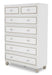 AICO Sky Tower 7 Drawer Chest in White Cloud - Visions in Furniture (La Mirada, CA)