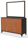 Aico 21 Cosmopolitan Mirror in Orange/Umber - Visions in Furniture (La Mirada, CA)