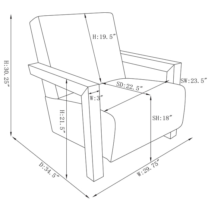 Fitzroy Accent Chair - Visions in Furniture (La Mirada, CA)