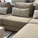 AICO Furniture Portrait Armless Chair Toffee in Sienna Brown image