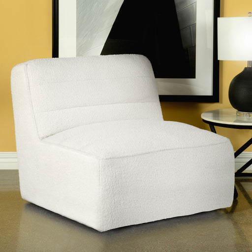 Cobie Upholstered Swivel Armless Chair - Visions in Furniture (La Mirada, CA)