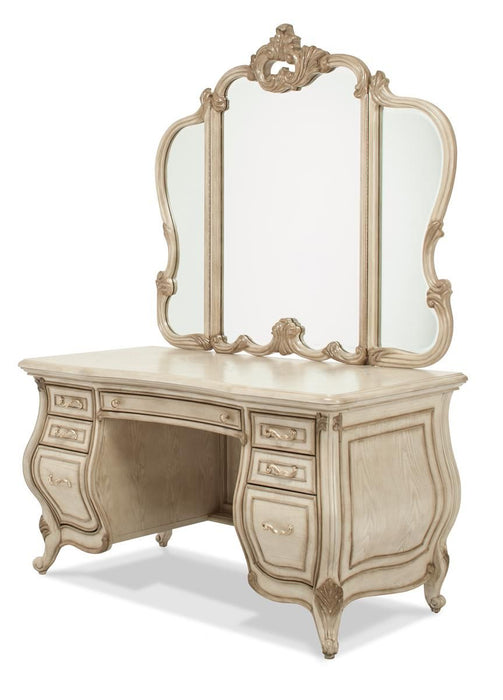 Aico Platine de Royale Vanity Mirror in Champagne - Visions in Furniture (La Mirada, CA)
