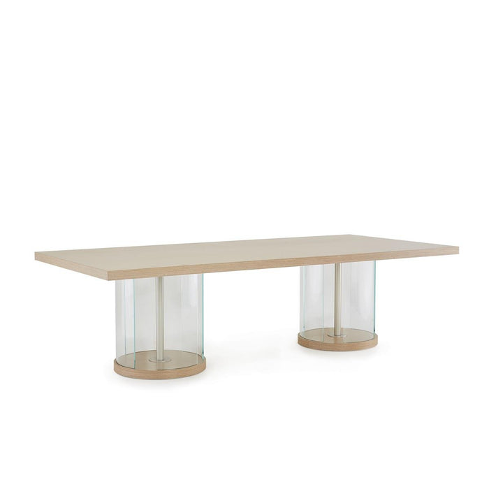 AICO Laguna Ridge Rectangular Dining Table in Washed Oak - Visions in Furniture (La Mirada, CA)