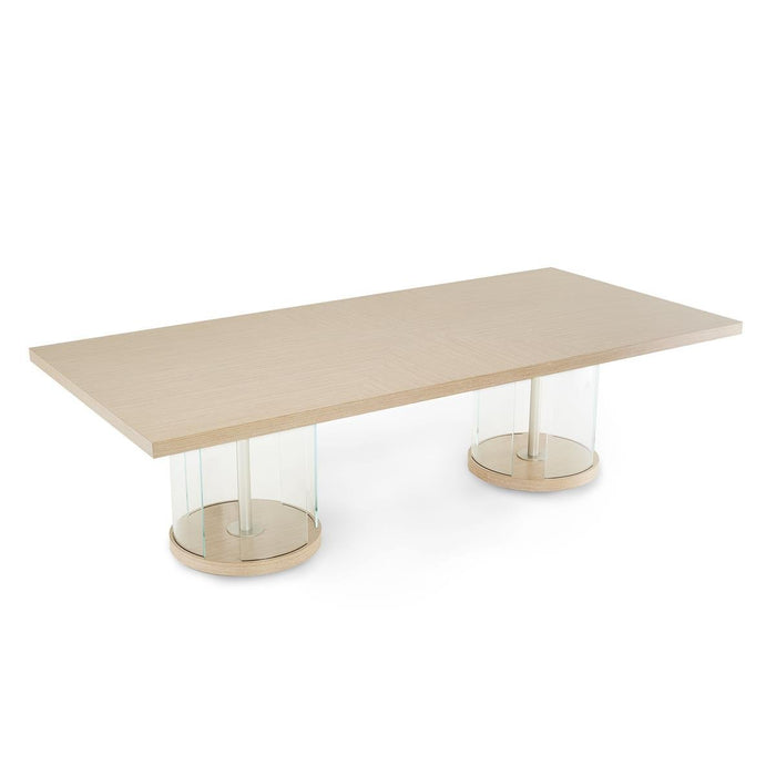 AICO Laguna Ridge Rectangular Dining Table in Washed Oak - Visions in Furniture (La Mirada, CA)