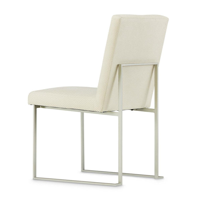 AICO Laguna Ridge Side Chair (Set of 2) in Brushed Silver - Visions in Furniture (La Mirada, CA)