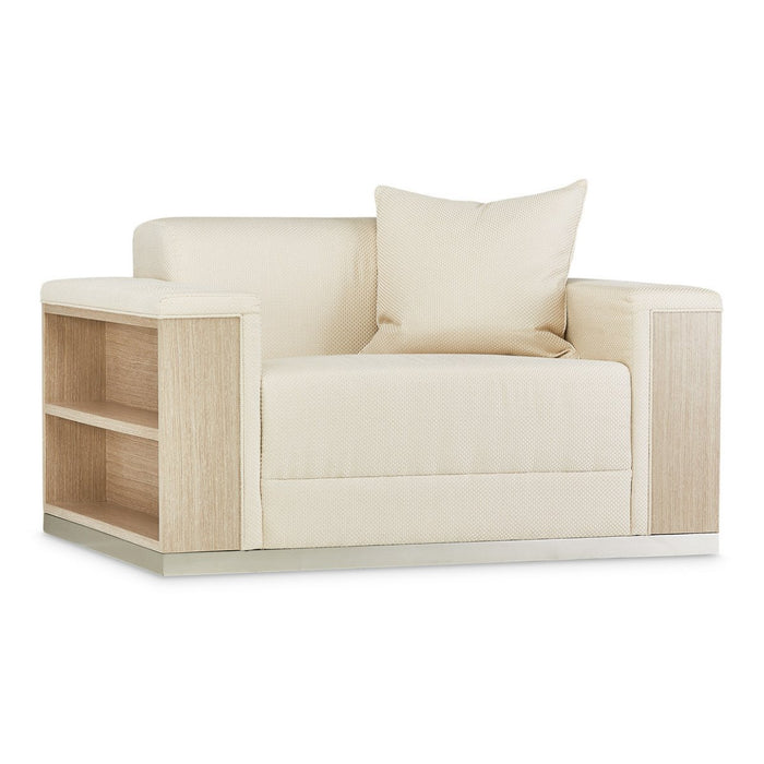 AICO Laguna Ridge Chair and Half in Washed Oak - Visions in Furniture (La Mirada, CA)