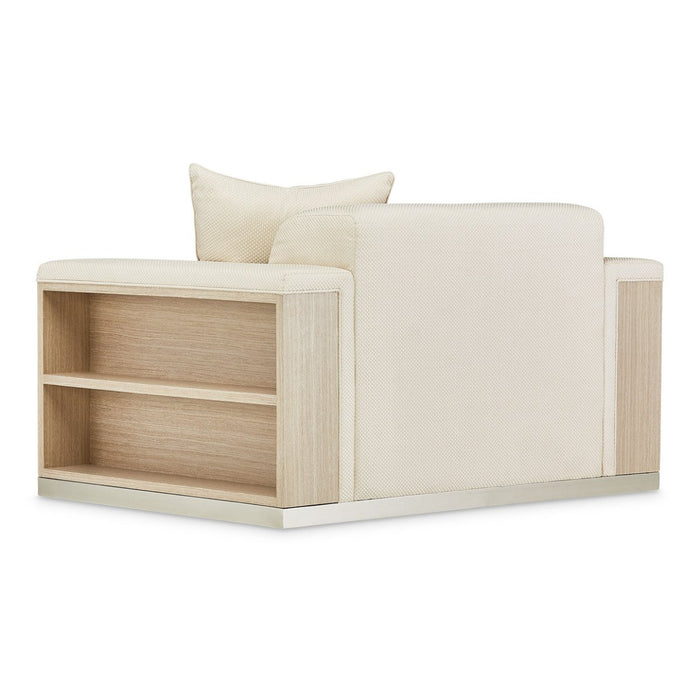 AICO Laguna Ridge Chair and Half in Washed Oak - Visions in Furniture (La Mirada, CA)