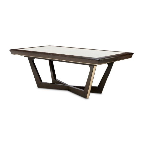 AICO Belmont Place Rectangular Dining Table in Espresso - Visions in Furniture (La Mirada, CA)