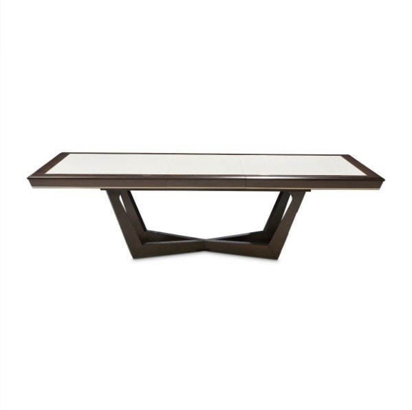 AICO Belmont Place Rectangular Dining Table in Espresso - Visions in Furniture (La Mirada, CA)