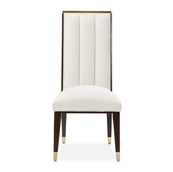 AICO Belmont Place Side Chair (Set of 2) in Espresso - Visions in Furniture (La Mirada, CA)