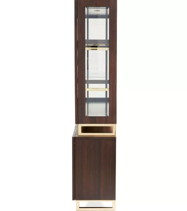 AICO Belmont Place Buffet with China Top in Espresso - Visions in Furniture (La Mirada, CA)