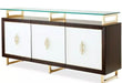 AICO Belmont Place Buffet with China Top in Espresso - Visions in Furniture (La Mirada, CA)