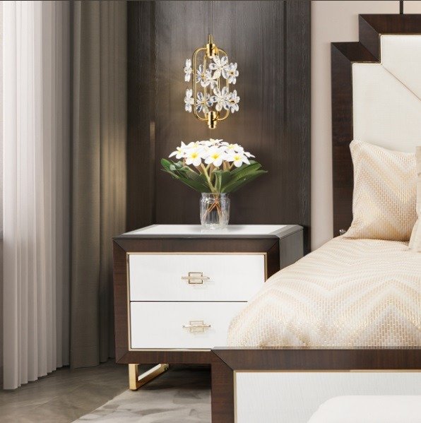 AICO Belmont Place Nightstand in Espresso - Visions in Furniture (La Mirada, CA)