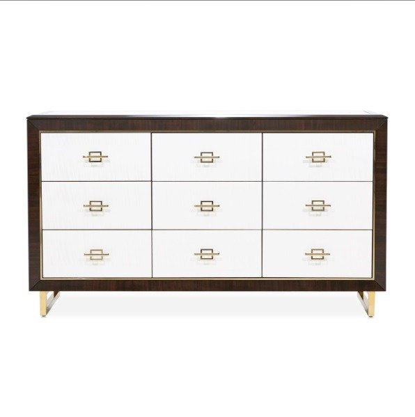 AICO Belmont Place Dresser in Espresso - Visions in Furniture (La Mirada, CA)
