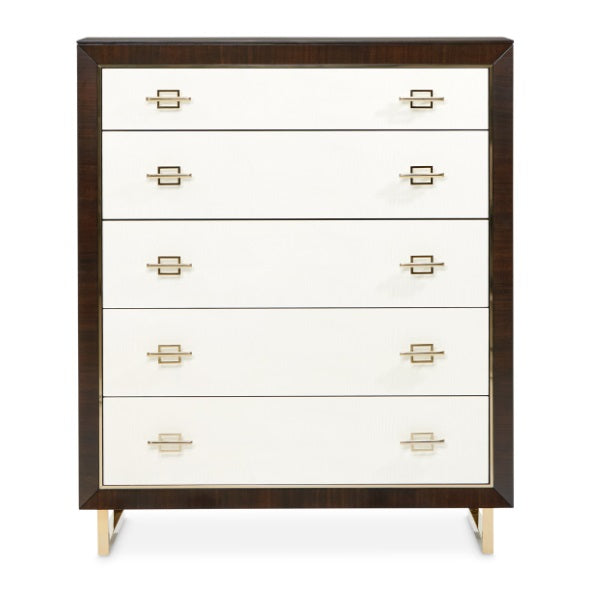 AICO Furniture Penthouse 5 Drawer Chest in Espresso - Visions in Furniture (La Mirada, CA)