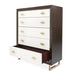 AICO Furniture Penthouse 5 Drawer Chest in Espresso - Visions in Furniture (La Mirada, CA)