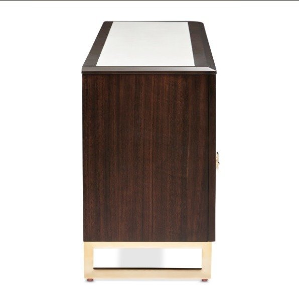 AICO Belmont Place Media Cabinet in Espresso - Visions in Furniture (La Mirada, CA)