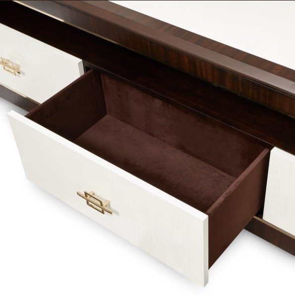 AICO Belmont Place Media Cabinet in Espresso - Visions in Furniture (La Mirada, CA)
