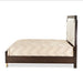 AICO Belmont Place King Panel Upholstered Bed in Espresso - Visions in Furniture (La Mirada, CA)