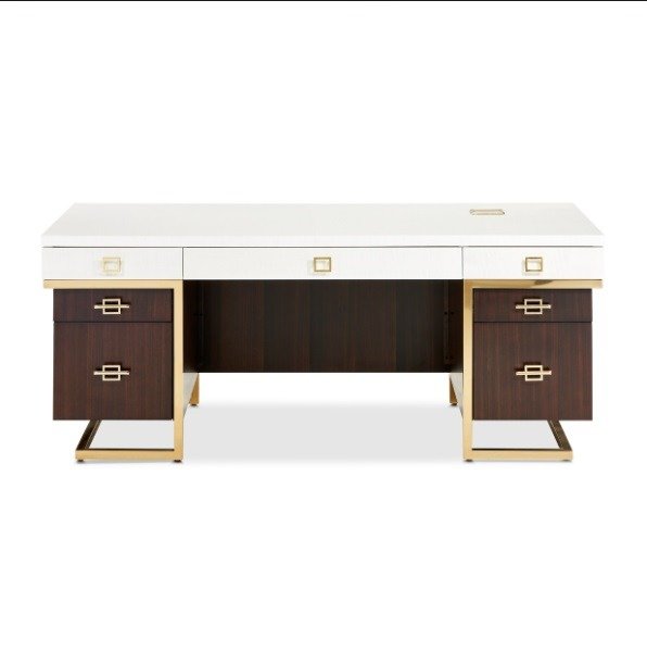 AICO Belmont Place Desk in Espresso - Visions in Furniture (La Mirada, CA)