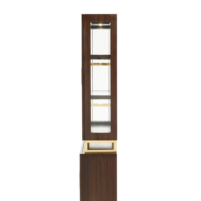 AICO Belmont Place Display Cabinet in Espresso - Visions in Furniture (La Mirada, CA)