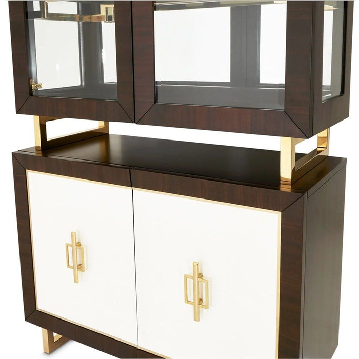 AICO Belmont Place Display Cabinet in Espresso - Visions in Furniture (La Mirada, CA)
