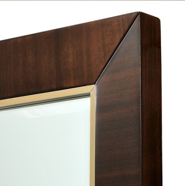 AICO Belmont Place Wall Mirror in Espresso - Visions in Furniture (La Mirada, CA)