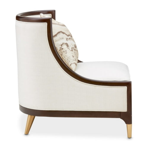 AICO Furniture Belmont Place Accent Chair in Espresso - Visions in Furniture (La Mirada, CA)