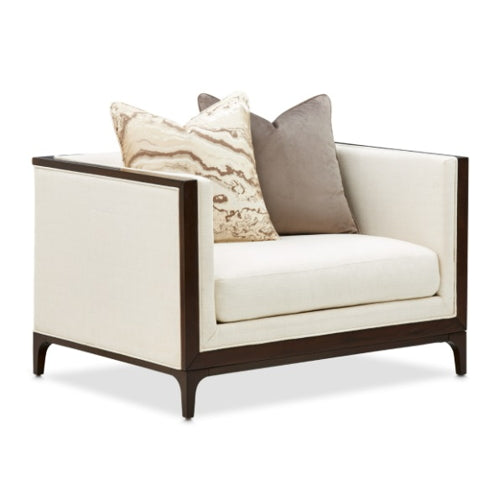 AICO Furniture Belmont Place Matching Chair in Espresso - Visions in Furniture (La Mirada, CA)